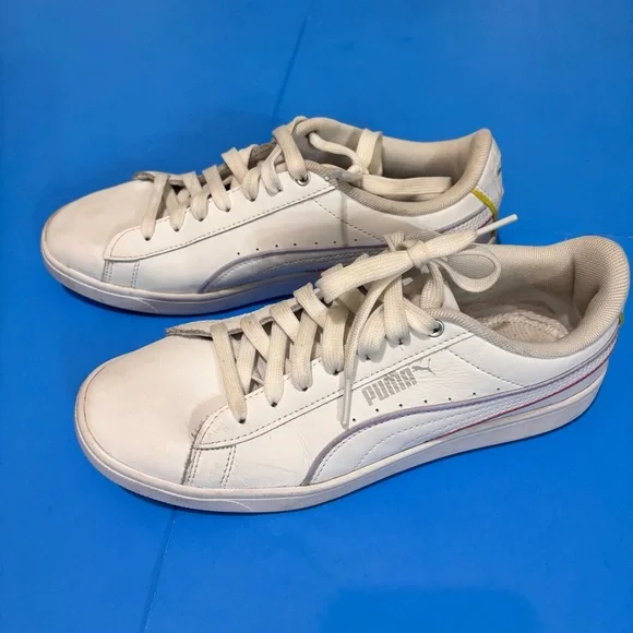 Puma Women’s Classic White Sneakers - Picture 2 of 11